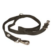 Duvo Plus East Duo Leash Nylon - Регулируем повод за кучета - 200 см./ 25 мм. черен 3