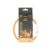 Duvo Plus Ring Flash Licht USB Nylon - Светещ нашийник за кучета , с Usb зареждане ,35 см. до 65 см. зелен 3