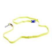 Duvo Plus Jogging Lijn Led Licht - Регулируем светещ повод за кучета, с USB зареждане , 160см.-200 см./2.5см. жълт неон 2