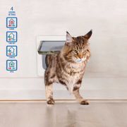 Duvo Plus CAT DOOR + TUNNEL - Вратичка за котки с тунел ,23.3x25 см. бяла 3