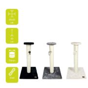 Duvo Plus Scratching Tree Classic Stamp - Котешка драскалка от здрав сезал и плюшено покритие , три цвята , 35x35x60 см. 3