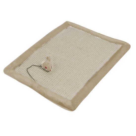 Duvo Plus Comfort Scratching Mat - Драскалка за котки с плюшена мишка за игра 50/32 см.
