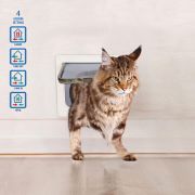 Duvo Plus CAT DOOR + TUNNEL - Вратичка за котки с тунел ,19x19,7 см. бяла 4