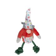 Duvo Plus - Коледна играчка за кучета във фора на леприкон с въже, 21,5 см. 1