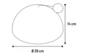 Flamingo Veda - Купулна драскалка за котки с топче, 26 см. 2