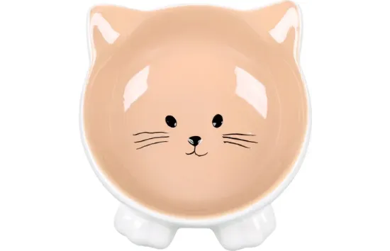 Flamingo Puzi - Купичка за котки от глазирана керамика, 125 мл.