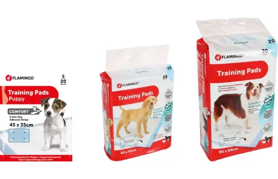 Flamingo Comfort Medium - Абсорбираща постелка памперс за обучение на кученца 20 броя/ 60x40см