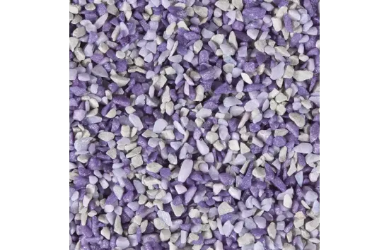 Flamingo Gravel - Камъни / грунд за аквариуми, 1 кг./бяло-лилав