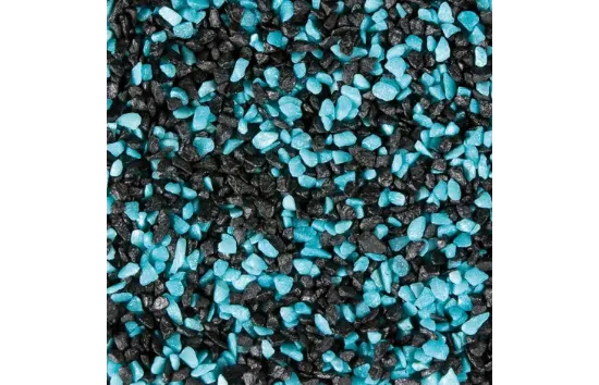 Flamingo Gravel - Камъни / грунд за аквариуми, 1 кг./синьо-черен
