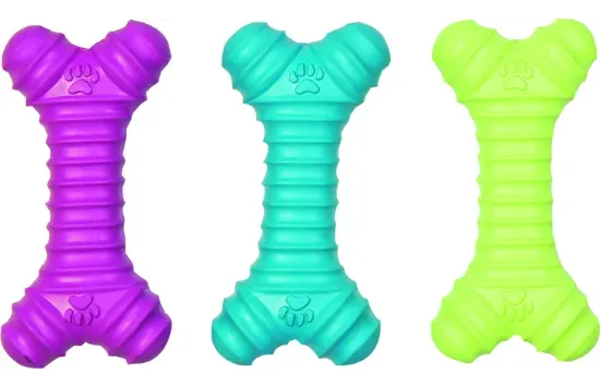 Flamingo Dog toy - Дентална играчка за кучета, каучуков кокал със звук, 185 гр.