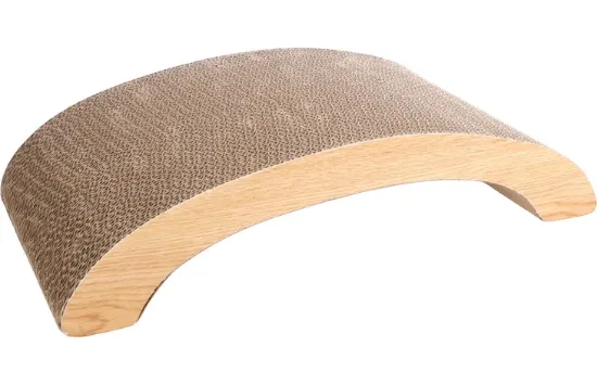 Flamingo Mawimbi Bridge - Картонена драскалка за котки във форма на мост, 40 x 21 x 9 см.