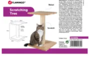 Flamingo Stefi - Драскалка за котки, 38 x 38 x 60 см. - бежова 3