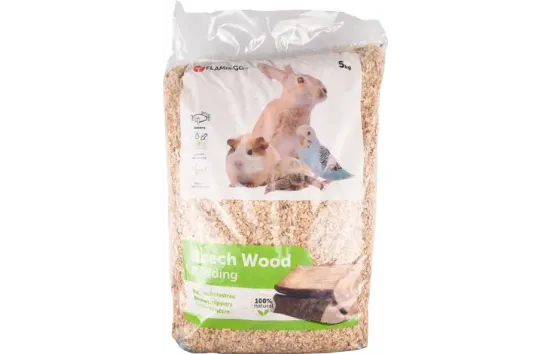 Flamingo Litter Beech Wood - Дървесна постеля за гризачи, 5 кг.
