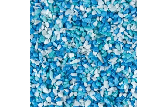 Flamingo Gravel - Камъни / грунд за аквариуми, 1 кг./синьо-сив