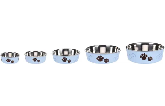 Flamingo Bella - Купа за храна и вода за кучета, синя, 1500 мл./21 см.