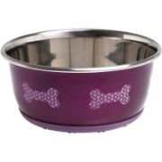 Flamingo Selecta - Метална купа за храна и вода за кучета , 950 мл.- розов 1