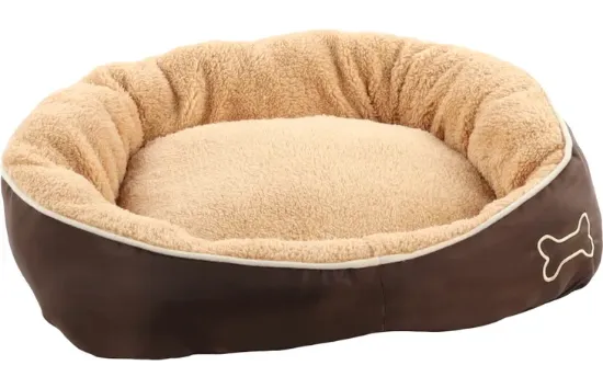 Flamingo Round Bed - Меко легло за кучета и котки , 52 х 46 х 18см., бежово