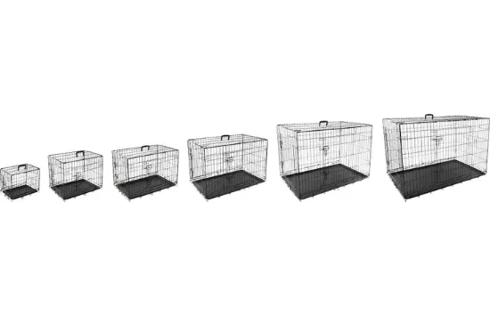 Flamingo Dog Cage XL - Метална транспортна клетка за кучета с две врати, 109 x 70 x 76 см.