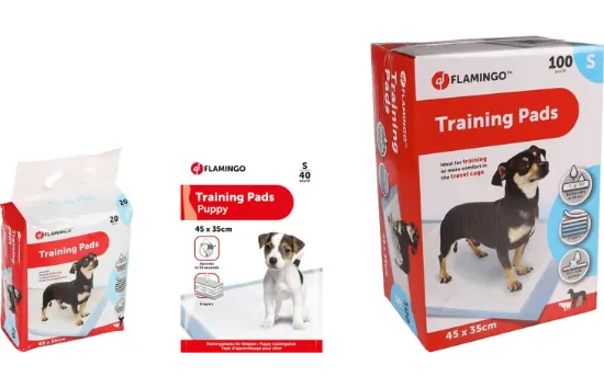 Flamingo training pads puppy small - Бързо абсорбиращ памперс подложка за кучета, 45/35 см/ 20 броя