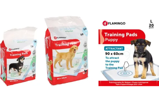 Flamingo Puppy Train - Памперс подложка за кучета с феромони ,45/35 см. - 20 броя