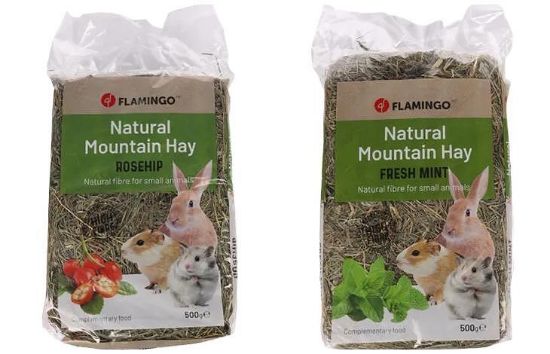 Flamingo Hay - Планинско сено с шипки за гризачи, 500 гр.
