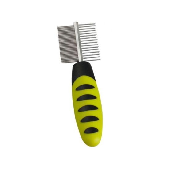 Flamingo Medium - Четка за разресване на кучета, 17см х 6.5 см.