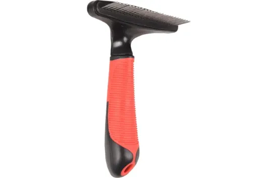 Flamingo - Гребен за кучета с въртящи се зъби и ергономична дръжка