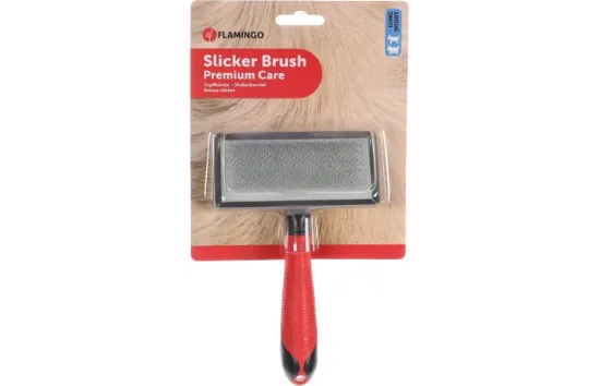 Flamingo Dog long hair Medium - Четка за разресване на кучета с дълга козина,17см х 6.5см .