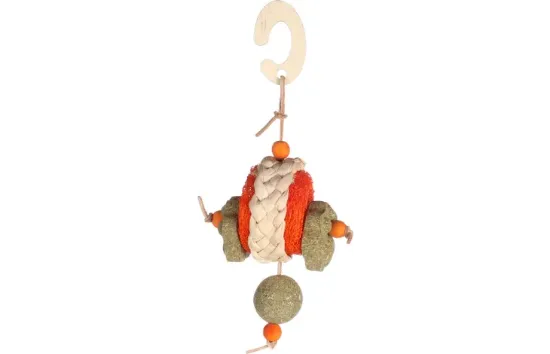 Flamingo Mareb - Играчка за гризачи с натурални елементи, 22 см.