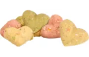 Flamingo Rodents Mix Bisquits - Лакомство за гризачи, вкусен микс бисквити на сърчица, 100 гр. 2