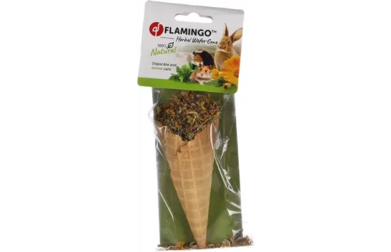 Flamingo Snacks Horn - Лакомство за гризачи - сладолед от билки, 60 гр.