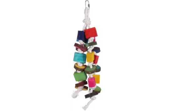 Flamingo - Играчка за папагали с 4 въжета, 55x14 см.