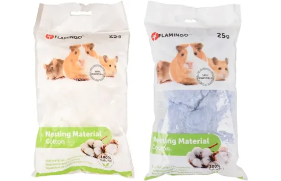 Flamingo nesting material - Памучен материал за гнездене на гризачи , 25 гр.