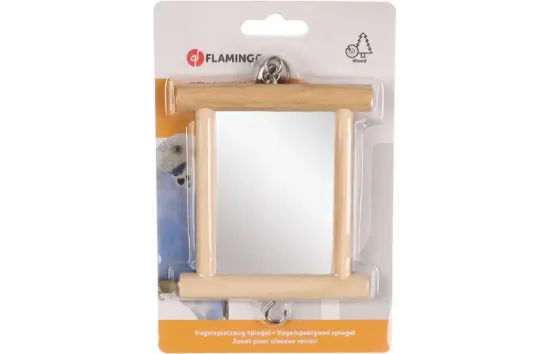 Flamingo Holzspiegel - Огледало за птичи клетки, 13/10 см.