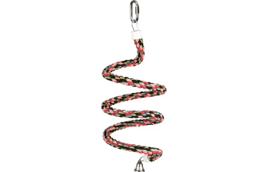 Flamingo Twister perch cotton Small - Въжени кацалки за птици