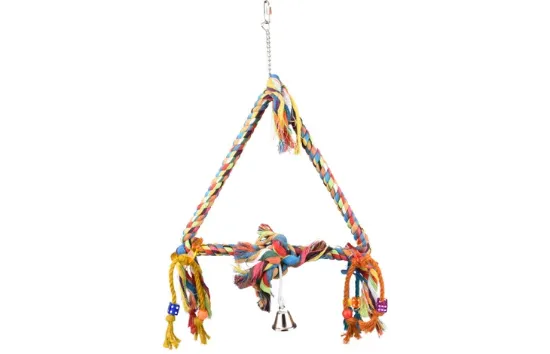 Flamingo Toy Swing - Шарена люлка за папагали, 33/5/47 см.