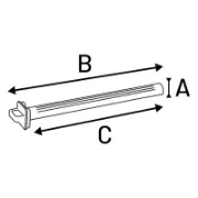 Flamingo Perch - Калциева кацалка за птици, 25.5 см. 2