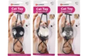 Flamingo cat toy - Забавна котешка играчка за закачане, мишка със звук, 6,5 х 4 х 3 см. 2