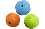 Flamingo - Забавна дентална играчка за кучета - топка, три цвята , 7.5 см. 1