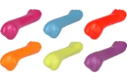 Flamingo Rubber Bone - Забавна играчка за дъвчене за кучета - гумен кокал, 12 см./ различни цветове 1