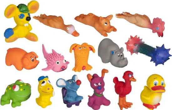 Flamingo Jog Toys - Латексова играчка за кучета, 7 см./различни модели