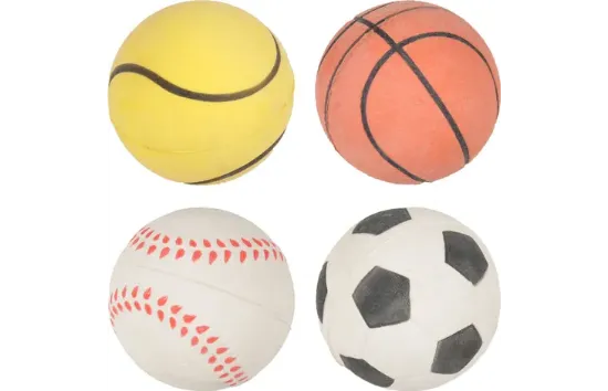 Flamingo Ball - Кучешка играчка -топка, 6 см. различни цветове