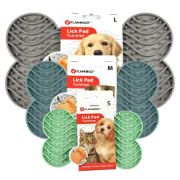 Flamingo Lick Pad Yummee Silicone Bone S - Подложка за поставяне на лакомство и близане Licky mat, под формата на кокалче, 15 см. 2