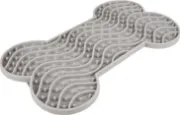 Flamingo Lick Pad Yummee Silicone Bone S - Подложка за поставяне на лакомство и близане Licky mat, под формата на кокалче, 15 см. 3