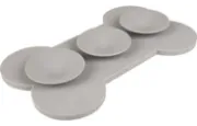 Flamingo Lick Pad Yummee Silicone Bone S - Подложка за поставяне на лакомство и близане Licky mat, под формата на кокалче, 15 см. 4