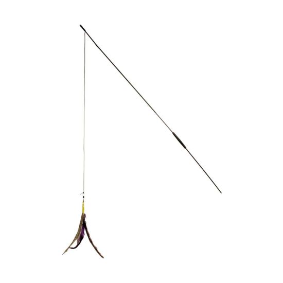 Flamingo cat toy - Играчка за котки - въдица с перо