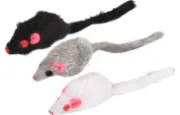 Flamingo cat toy - Забавна играчка за котки, плюшено мишле, 5 см./3 цвята/ 1 брой 1
