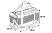 Flamingo Divina - Транспортна чанта за кучета и котки, 50x28x30 см. - черна 4