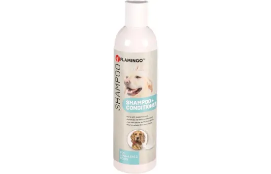 Flamingo Shampoo 2в1 - Шампоан с балсам за кучета с дъга козина, 300 мл.