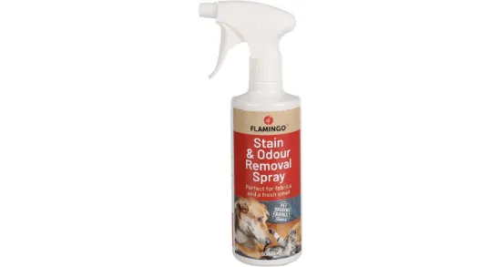 Flamingo stain and odour remover - Препарат за премахване на петна и миризми от кучета и котки, 500 мл.